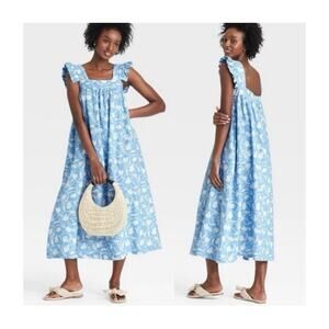 A New Day Linen Floral Dress